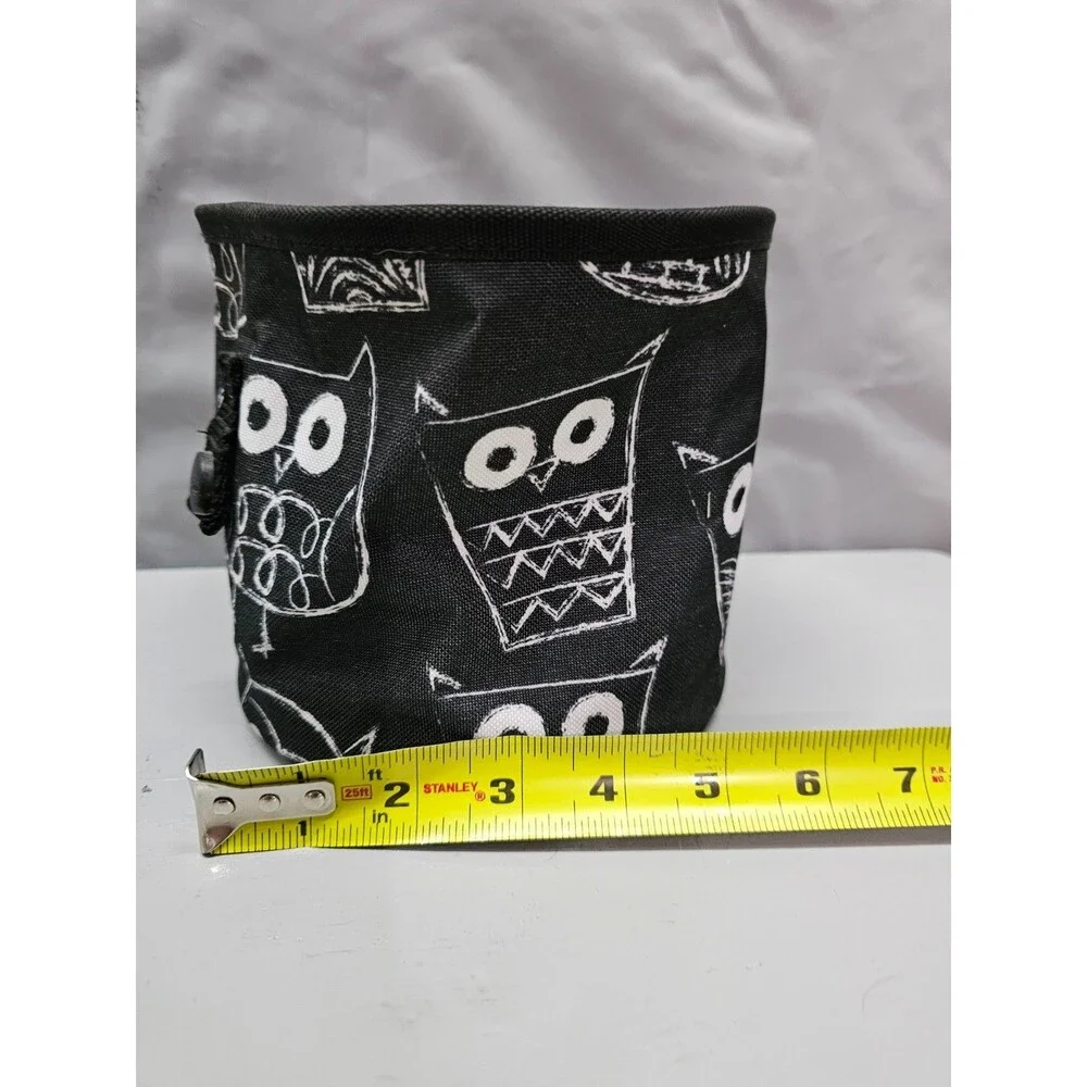 Thirty-One Littles Carry-All Caddy Black White Owl Retired Print